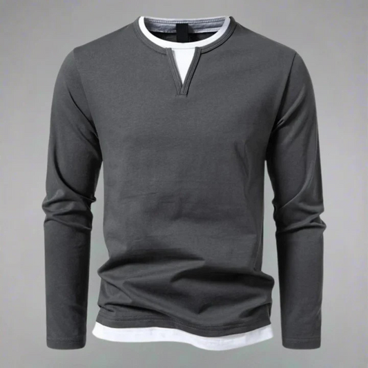 Bryan | Long -sleeved shirt with V -Neck