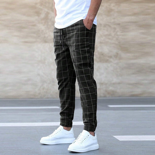 Colombo | Men checked jogger pants
